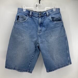 Vintage FUBU denim baggy 90s shorts oversized size 38 hip hop streetwear